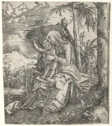La Virgen en un Paisaje