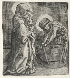 La Virgen con el Niño y Santa Ana en la cuna, 1520-1526
