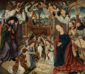 La Adoración de los pastores (óleo sobre tabla)