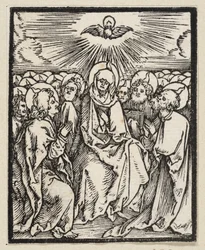 Derramamiento del Espíritu Santo (de: Postilla, 43 xilografías)