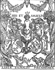Exlibris de Willibald Pirkheimer, c. 1502-1503, 1906