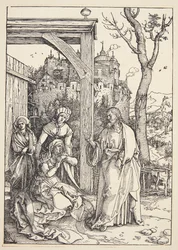 Cristo despidiéndose de su madre