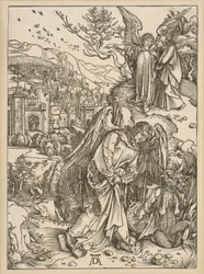 El ángel arroja al dragón al abismo y lo encierra (Apocalipsis)
