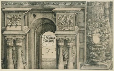 El Arco triunfal del emperador Maximiliano I (11): El arco del portal izquierdo