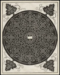Quinto nudo, con un escudo blanco con seis puntos en el centro, c.1506