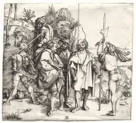 Cinco Soldados y un Turco a Caballo, probablemente 1496