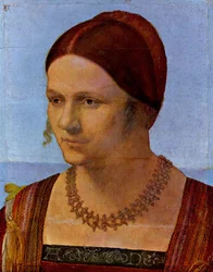 Alemán: Bildnis einer jungen Venezianerin Retrato de una joven veneciana