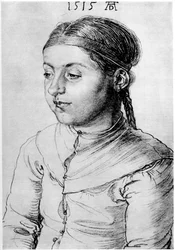 Estudio de cabeza de una niña, 1515, 1936