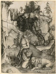 San Jerónimo en el desierto