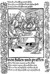 Ilustración del libro Nave de los Locos de Sebastian Brant, 1494