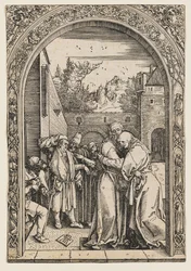 Joaquín y Ana ante la Puerta Dorada