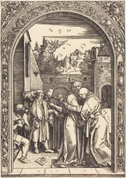 Joaquín y Ana en la Puerta Dorada