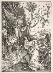 Joaquín y el Ángel, de La Vida de la Virgen, ca. 1504