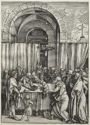 La ofrenda de Joaquín rechazada por el sumo sacerdote