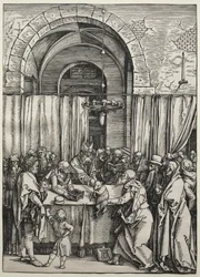 La ofrenda de Joaquín rechazada por el sumo sacerdote