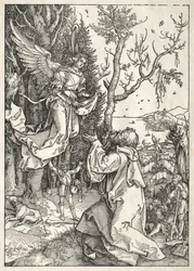 Vida de la Virgen: Joaquín y el Ángel, c. 1504