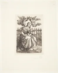 Madonna coronada por dos ángeles
