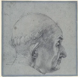 Cabeza de hombre de perfil