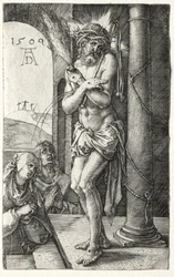 Hombre de Dolores junto a la Columna