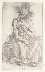 Hombre de dolores, sentado