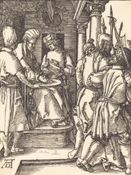 Pilato lavándose las manos, probablemente c. 1509-1510