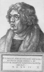 Retrato de Pirkheimer, 1524, 1906