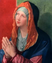 María rezando
