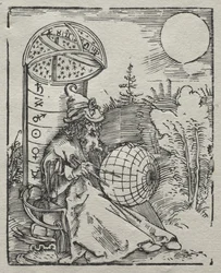 Ptolemaeus con el globo celeste