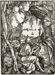 San Jerónimo en una gruta (Bartsch 113)
