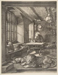San Jerónimo en su estudio, 1514