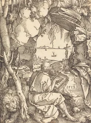 San Jerónimo en una cueva