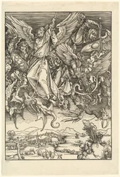 San Miguel luchando contra el dragón