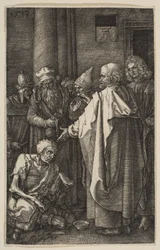 San Pedro y San Juan en la puerta del Templo, de «La Pasión»