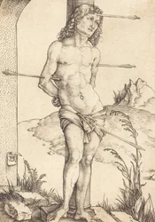 San Sebastián atado a la columna, probablemente 1498-1499