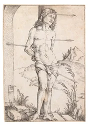 San Sebastián en la columna, c. 1500
