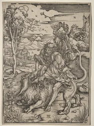 Sansón matando al león