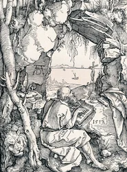 San Jerónimo en una cueva, 1512