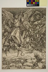 San Miguel luchando contra el dragón