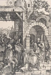 La Adoración de los Magos, de la serie La Vida de la Virgen, ca. 1502
