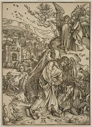 El ángel mostrando a San Juan la Nueva Jerusalén