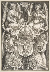 Las armas del Imperio y de Núremberg