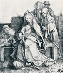 La Sagrada Familia con San Juan, la Magdalena y Nicodemo