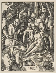 La Lamentación, de La Pequeña Pasión, ca. 1509
