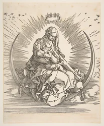 La Madonna en el Creciente, Frontispicio de La Vida de la Virgen, ca. 1511