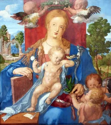 La Virgen con el lúgano