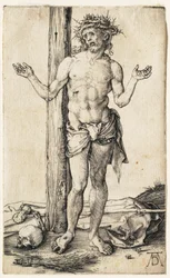 El Varón de Dolores con los brazos extendidos