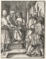 La Pequeña Pasión: Pilato Lavándose las Manos, 1509-1511