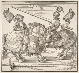 El torneo a caballo, ca. 1517-18
