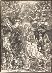 La Virgen Rodeada de Muchos Ángeles
