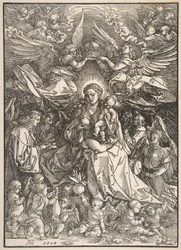 La Virgen rodeada de muchos ángeles, 1518
